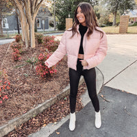 Light Pink Puffer Jacket