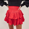 Smocked Skirt - Red