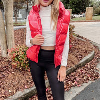 Red Puffer Vest