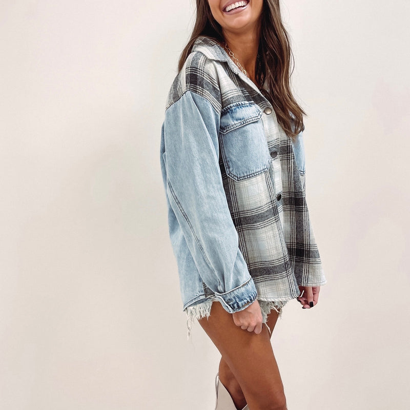 Denim/Flannel Jacket