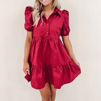 Vance Dress - Burgundy