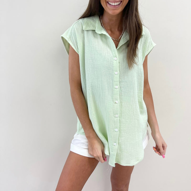 Lime Shirt Cover Up