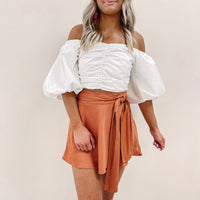 Rust Tie Skirt