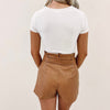 Kerrie Faux Leather Shorts