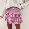 Carlie Pink Ruffle Skirt