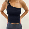 One Shoulder Seamless Tank