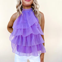 Purple Tulle Top