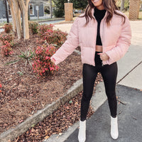 Light Pink Puffer Jacket