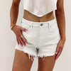 Finn Off White Denim Shorts