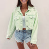 Lime Denim Jacket