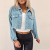 Textured Denim Jacket