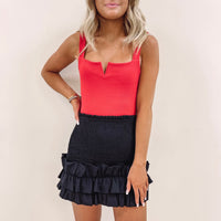 Smocked Ruffle Skirt