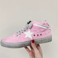 Pink Mid Top Sneakers