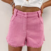 Pink Tweed Shorts