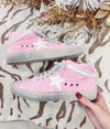 Pink Mid Top Sneakers