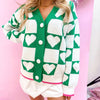 Heart Knit Jacquard Cardigan