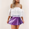 Purple Metallic Skirt