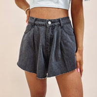 Black Flutter Shorts