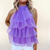 Purple Tulle Top