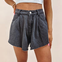 Black Flutter Shorts