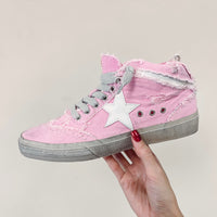 Pink Mid Top Sneakers