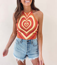 Hearts Crop Top