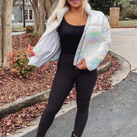 Iridescent Puffer Jacket