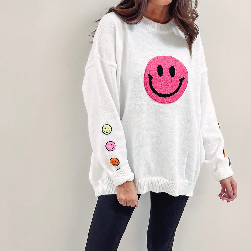 Happy Patch Sweater