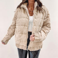 Cord Puffer Jacket