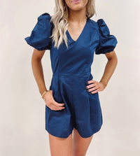 Frazier Romper - Navy Blue