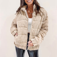 Cord Puffer Jacket