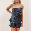 Aster Faux Leather Romper