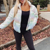 Iridescent Puffer Jacket