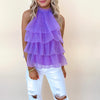 Purple Tulle Top