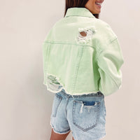 Lime Denim Jacket