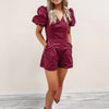 Frazier Romper - Burgundy