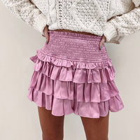 Carlie Pink Ruffle Skirt