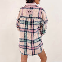 Pink Plaid Shacket