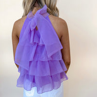 Purple Tulle Top