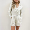 Mina Cord Romper - Cream