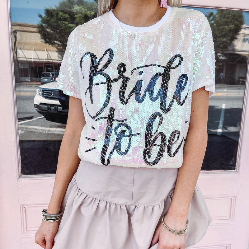 Bride To Be Sequin Top