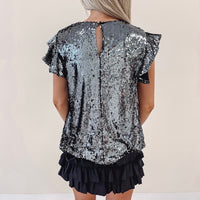 Chrome Sequin Top