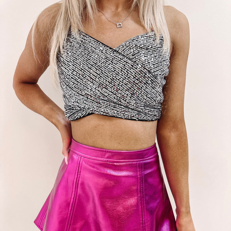 Lula Sequin Crop Top