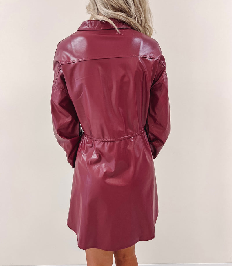 Naomi Leather Dress