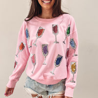 Pink Wine Pullover