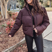 Chocolate Puffer Jacket