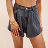 Black Flutter Shorts