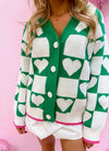 Heart Knit Jacquard Cardigan