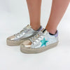 Metallic Platform Sneakers