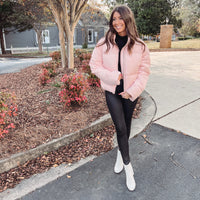 Light Pink Puffer Jacket